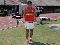llego teo gutierrez y volvio a entrenarse con el plantel llego teo gutierrez y volvio a entrenarse con el plantel