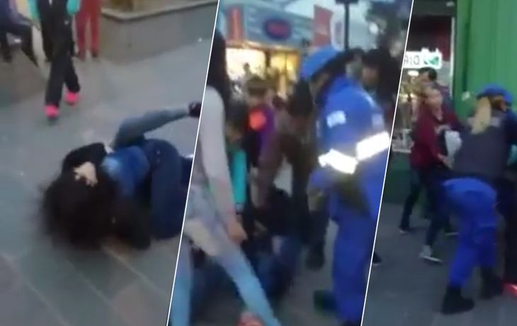 VIDEO: Dos alumnas, a los golpes por un chico a la salida del colegio