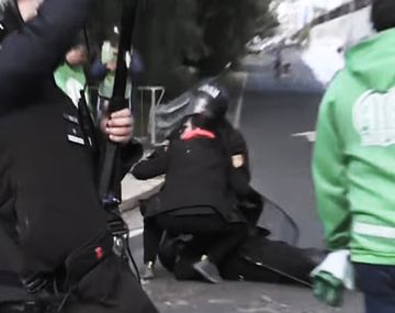 Un efectivo caído en la represión de San Martín