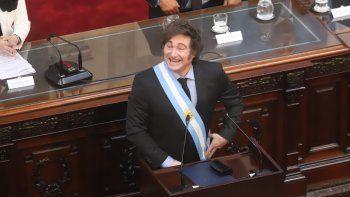 Javier Milei, en la apertura de sesiones ordinarias del Congreso. Javier Milei, en la apertura de sesiones ordinarias del Congreso.