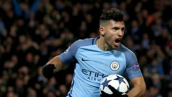 La furia de Agüero tras el doblete ante Mónaco La furia de Agüero tras el doblete ante Mónaco