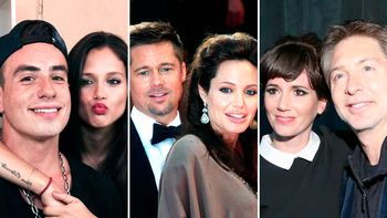 Fede Bal, Angelina y Brad Pitt y Suar fueron algunos de los famosos separados en 2016 Fede Bal, Angelina y Brad Pitt y Suar fueron algunos de los famosos separados en 2016