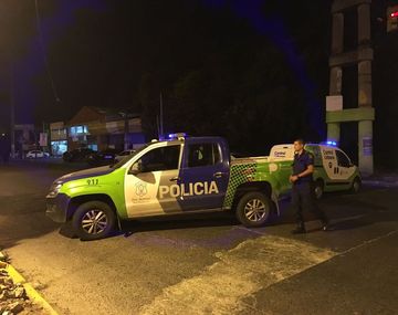 Delincuente abatido en entradera