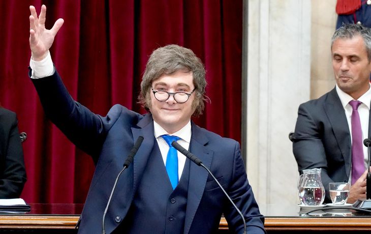 Javier Milei en el Congreso de la Nación&nbsp;