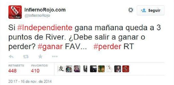 Polémica en puerta: ¿Los hinchas de Independiente quieren perder ante Lanús?