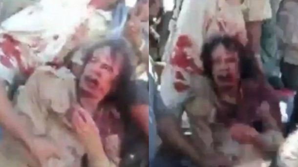 Publican nuevas imágenes de la muerte de Gaddafi, el dictador de Libia