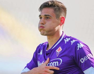 Martínez Quarta marcó su primer gol en Fiorentina y se lo dedicó a un jugador de River