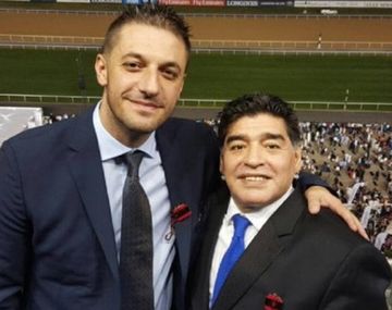 Matías Morla y Diego Maradona