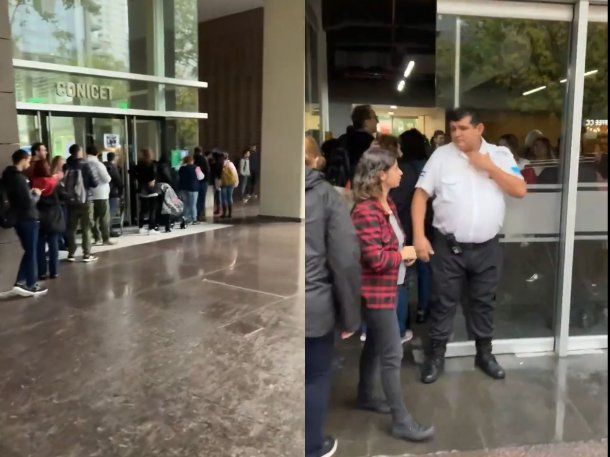 Trabajadores del Conicet se enteraron en la puerta del organismo que fueron despedidos