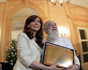 Cristina participó de un homenaje al cineasta Birri