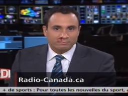 presentador de television sufre sangrado en la nariz al aire presentador de television sufre sangrado en la nariz al aire