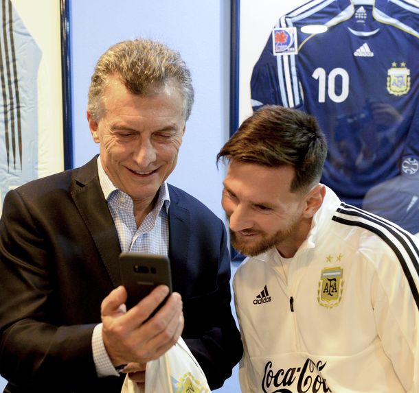 Mauricio Macri y Lionel Messi