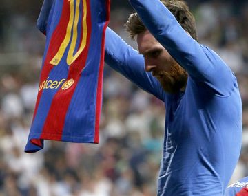 El histórico festejo de Messi