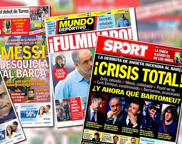 Messi vs. Luis Enrique: la prensa española ratifica la crisis