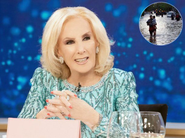Inundaciones en Bahía Blanca: el mensaje que Mirtha Legrand le envió a los afectados