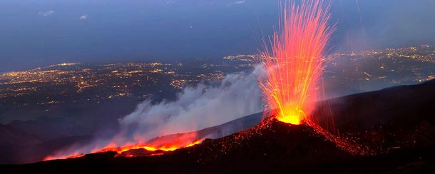 Entró en erupción el Etna