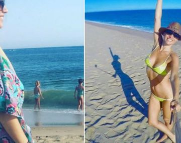 Ivana Figueiras en la misma playa que Pampita