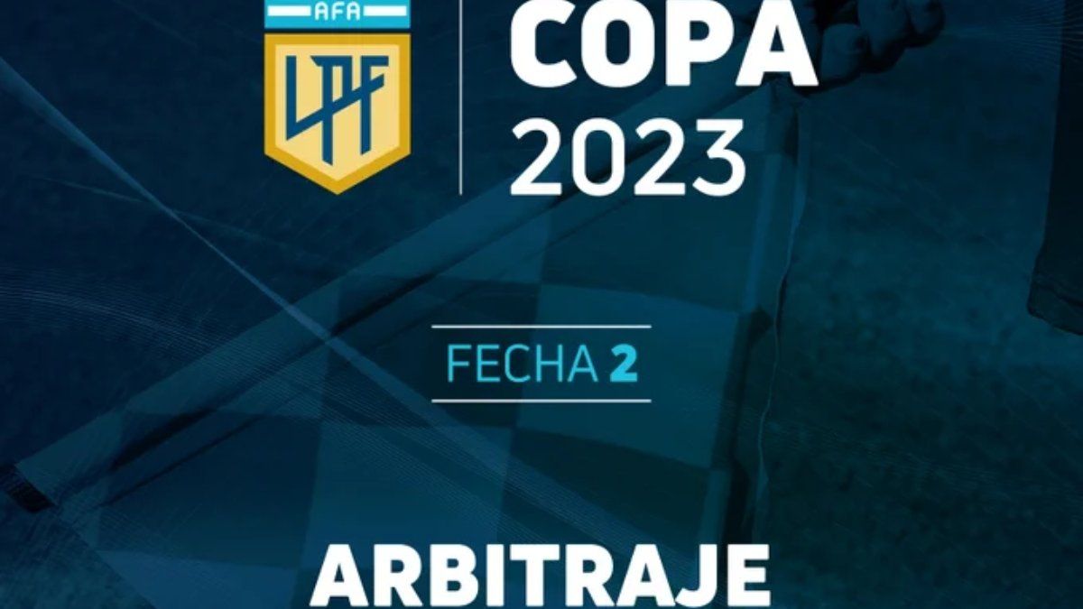 Los árbitros para la fecha 2 de la Copa de la Liga