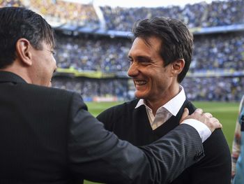 Guillermo y Gallardo se saludaron en la previa