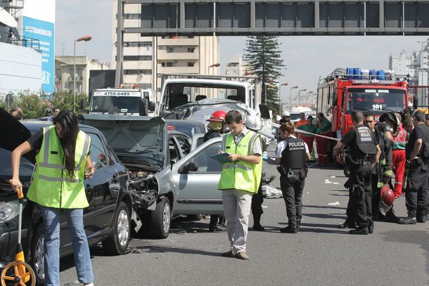 Un choque múltiple en la 25 de Mayo dejó al menos siete heridos