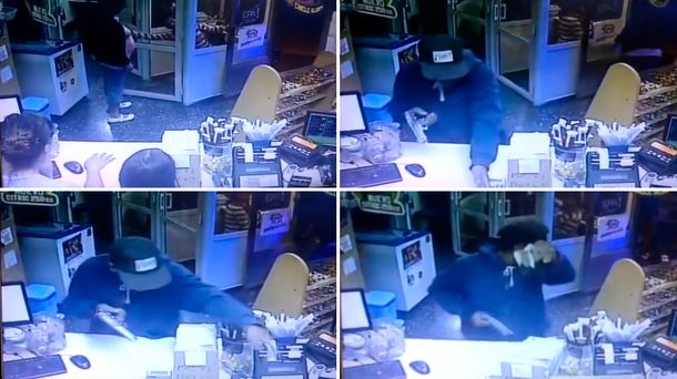 VIDEO: Robó un kiosco y fue registrado por las cámaras de seguridad