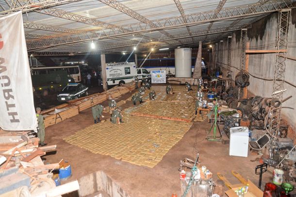 Gendarmería secuestró más de 2.800 kilos de marihuana ocultos en Misiones