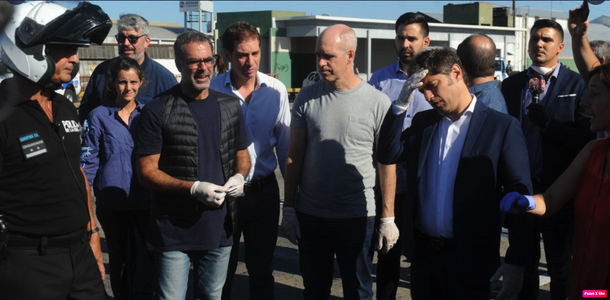 La Ciudad y Provincia supervisan juntos los controles por el aislamiento social en el puente Pueyrredón