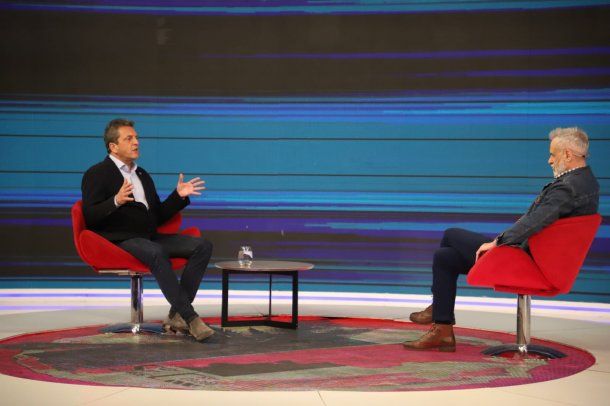 Sergio Massa mano a mano con Jorge Rial: Nos jugamos el destino del país