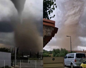 Tornado arrasa un pueblo en el sur de Francia.