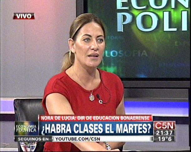 Nora de Lucía: Muchas directoras me dijeron que se estaban preparando para abrir las escuelas