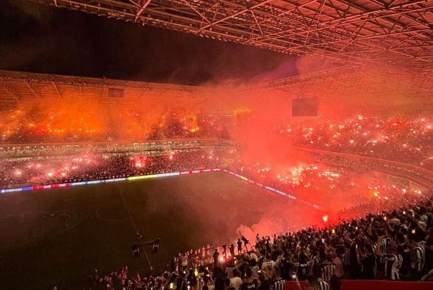 El impresionante recibimiento de los hinchas del Atlético Mineiro antes de enfrentar a River