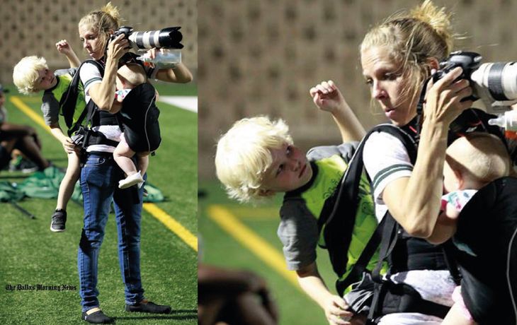 La imagen de  una mamá fotógrafa que se volvió viral