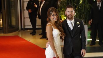 Antonela y Messi, minutos después de casarse Antonela y Messi, minutos después de casarse