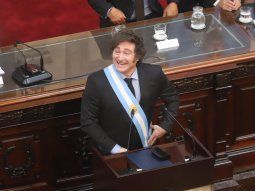 Javier Milei, en la apertura de sesiones ordinarias del Congreso.