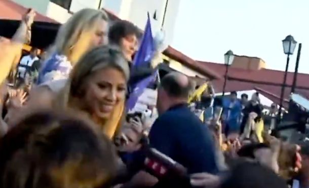 Junto a Virginia Gallardo, Javier Milei maltrató al periodista de TN en Corrientes: "No es momento de ustedes"