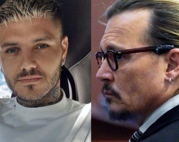 El enigmático mensaje de Icardi con una foto de Johnny Depp