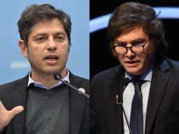 Axel Kicillof y Javier Milei