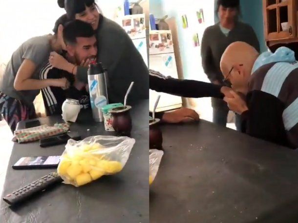 Viral: Le contó a su abuelo que jugará de titular por primera vez y lo emocionó hasta las lágrimas