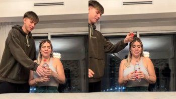 Broma de Valentino López a su mamá Wanda Nara. Broma de Valentino López a su mamá Wanda Nara.