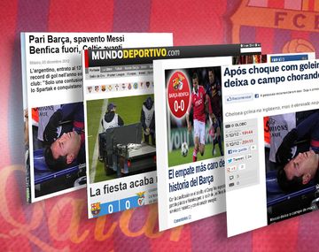 La prensa del mundo se hizo eco de la lesión de Lionel Messi