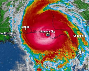 Michael ya es una tormenta tropical categoría 4 con vientos de 225 kilómetros por hora