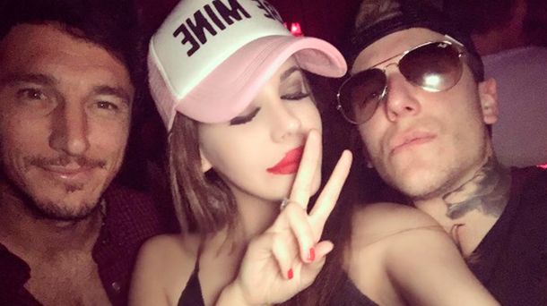 Pico Mónaco con los Caniggia.&nbsp;