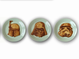 fanatico de star wars hace panqueques con las caras de los protagonistas fanatico de star wars hace panqueques con las caras de los protagonistas