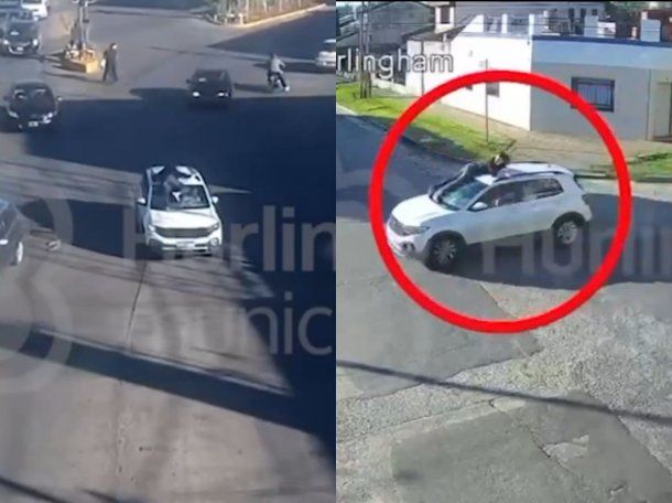 Hurlingham: una mujer manejó con un hombre en el capot de su camioneta tras una discusión de tránsito Hurlingham: una mujer manejó con un hombre en el capot de su camioneta tras una discusión de tránsito