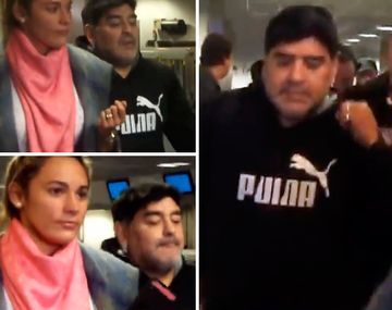 VIDEO: Los minutos previos al escándalo de Maradona en el aeropuerto Ezeiza