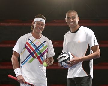 Nalbandian y Trezeguet sueñan con el fútbol-tenis para 2013