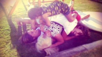 Dalma Maradona y toda su troupe Dalma Maradona y toda su troupe