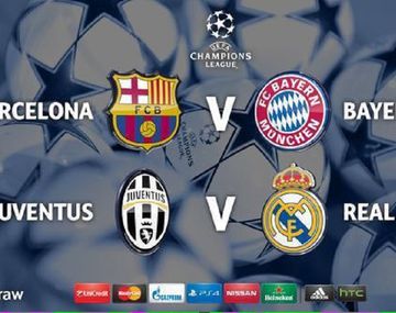 El Bayern vs Barcelona y Juventus vs Real Madrid