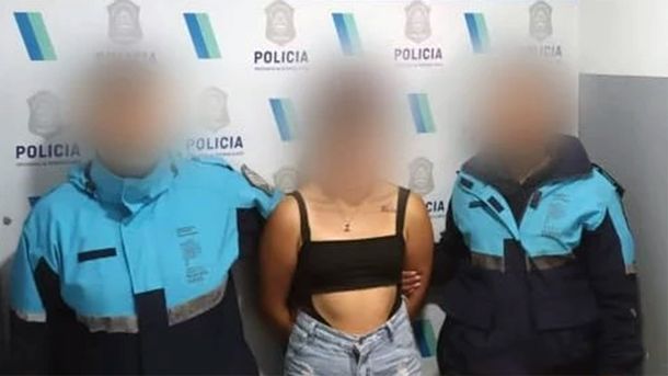 La joven detenida en Punta Mogotes.