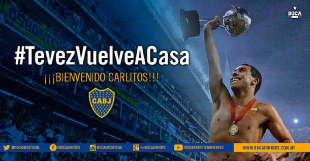 Bienvenido Carlitos, el anuncio en el twitter de Boca